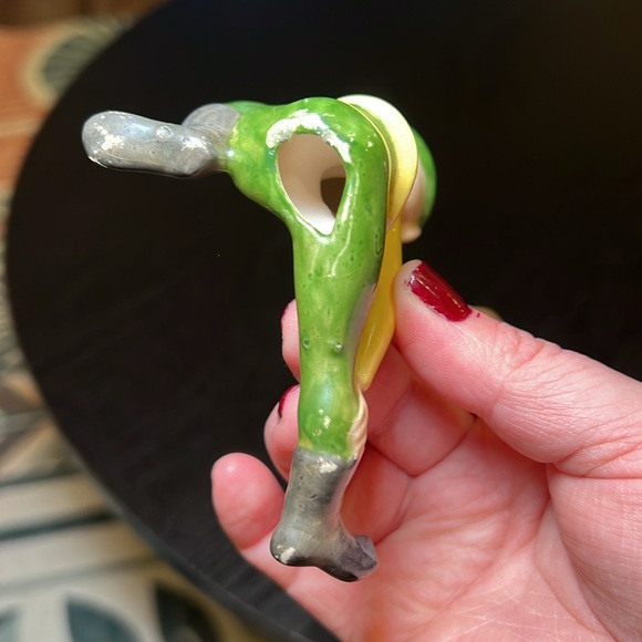 Vintage Handpainted Kitsch Redhead Ceramic Pixie Elves Christmas Figurines - Picture 12 of 12